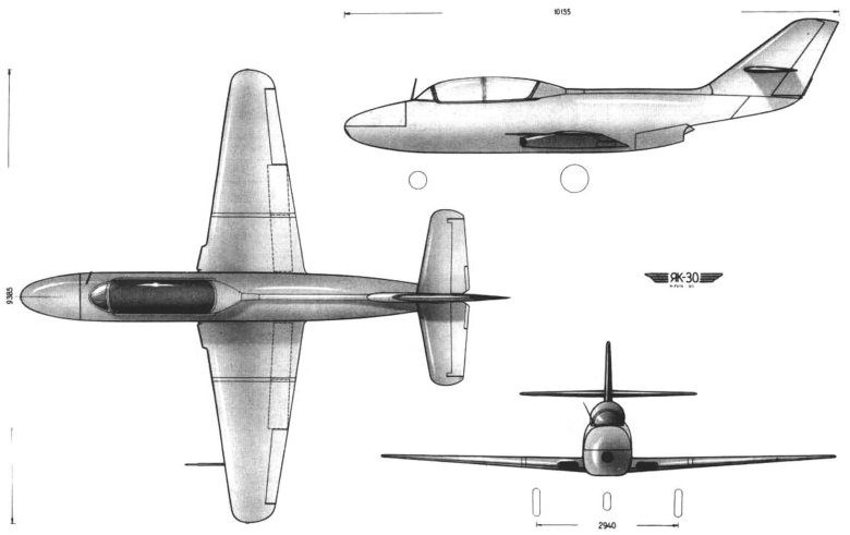 Чертежи самолета як-55м
