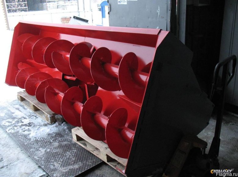 Шнекороторный снегоочиститель на к-700