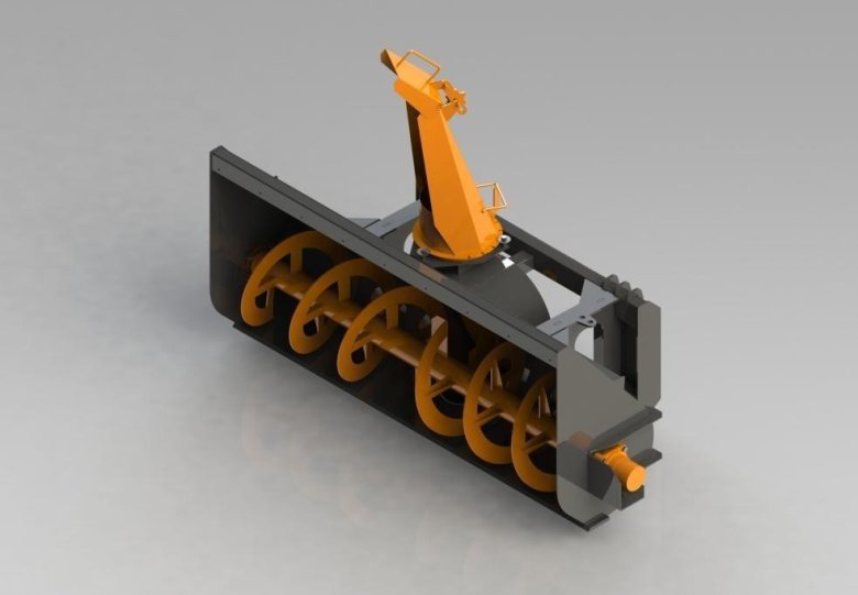 Снегометатель шнекороторный st_ss-625-2000 для мини-погрузчика (bobtach)