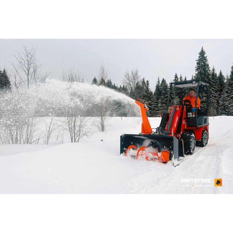 Снегоочиститель шнекороторный на мини погрузчик