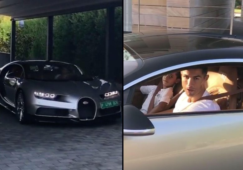 Бугатти чирон роналду