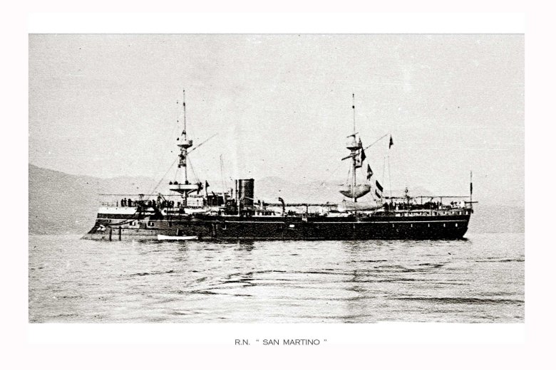 Итальянский бронепалубный крейсер догали