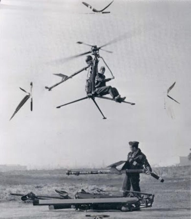 Ретро вертолет