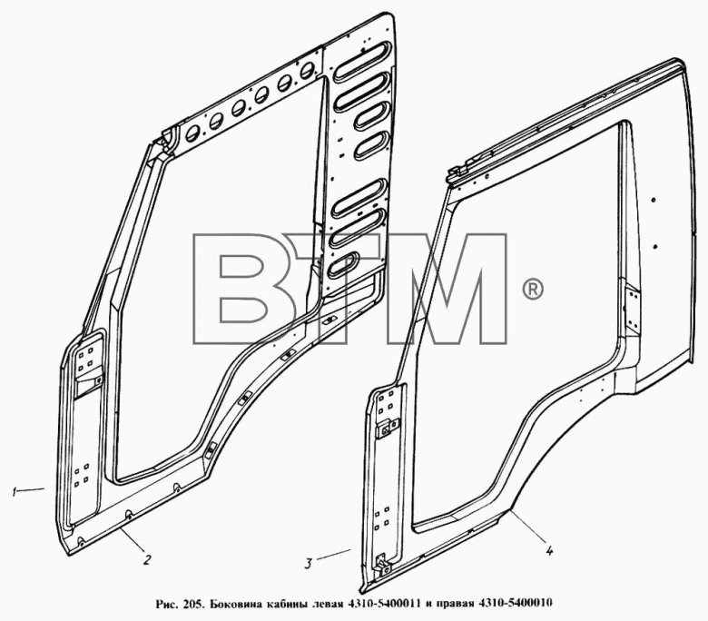 5320-5400011 боковина кабины
