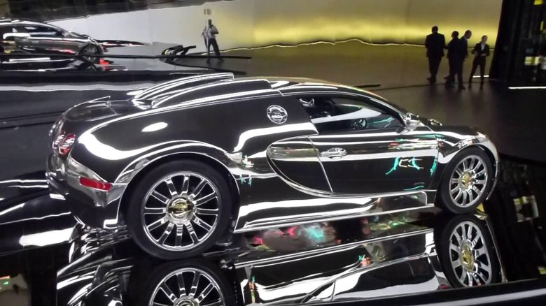 Бугатти хромированная