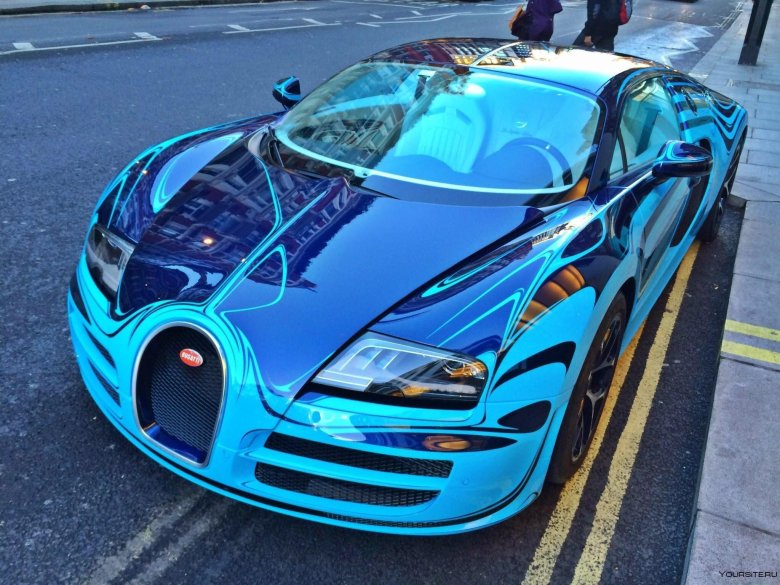 Тюнингованная бугатти вейрон