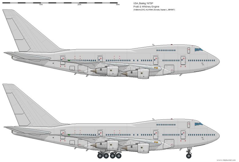Схема самолета боинг 747