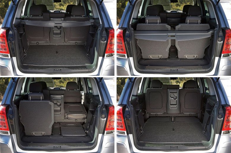 Opel zafira салон багажник