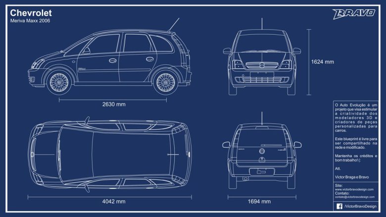 Опель мерива габариты