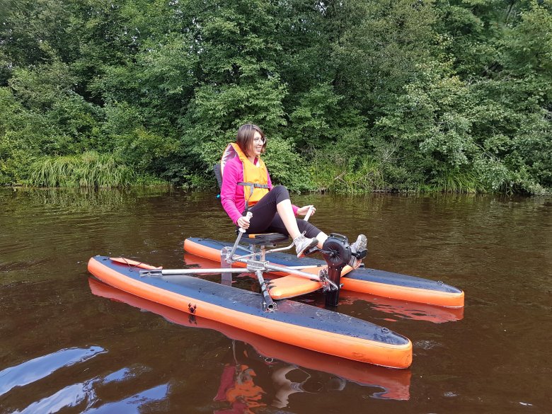 Катамаран из сапбордов