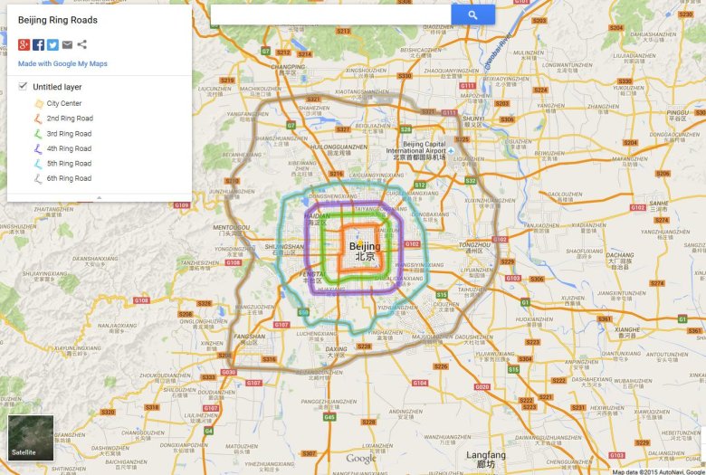 Карта пекин