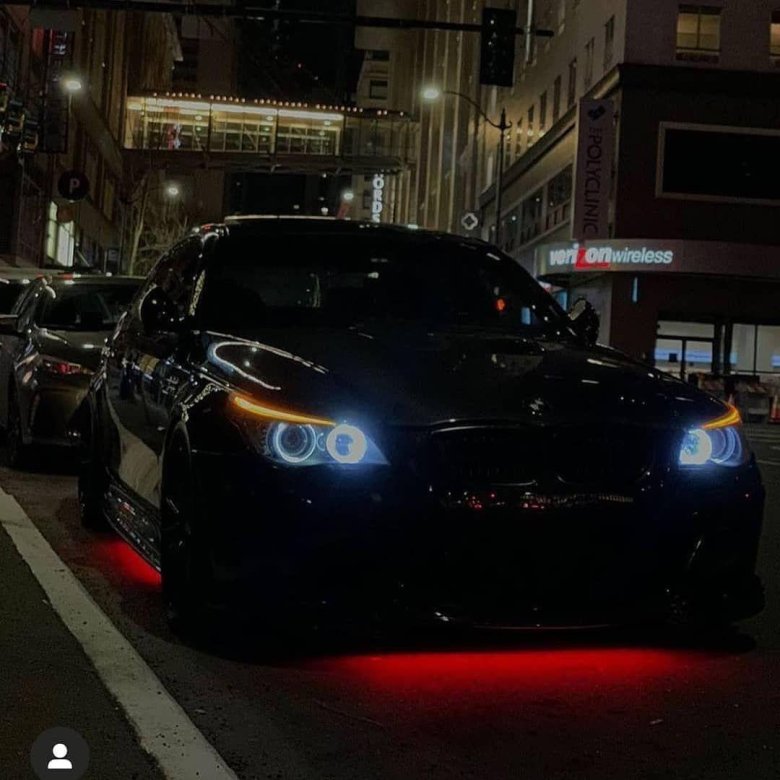 Бмв е 60 ночью