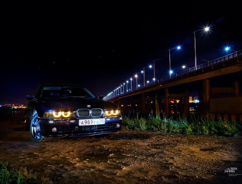 Бмв е39 ночью
