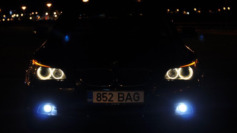 Bmw e60 ночью