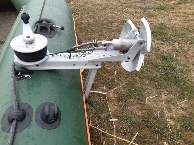 Ручная якорная лебедка для лодок пвх laxi pride