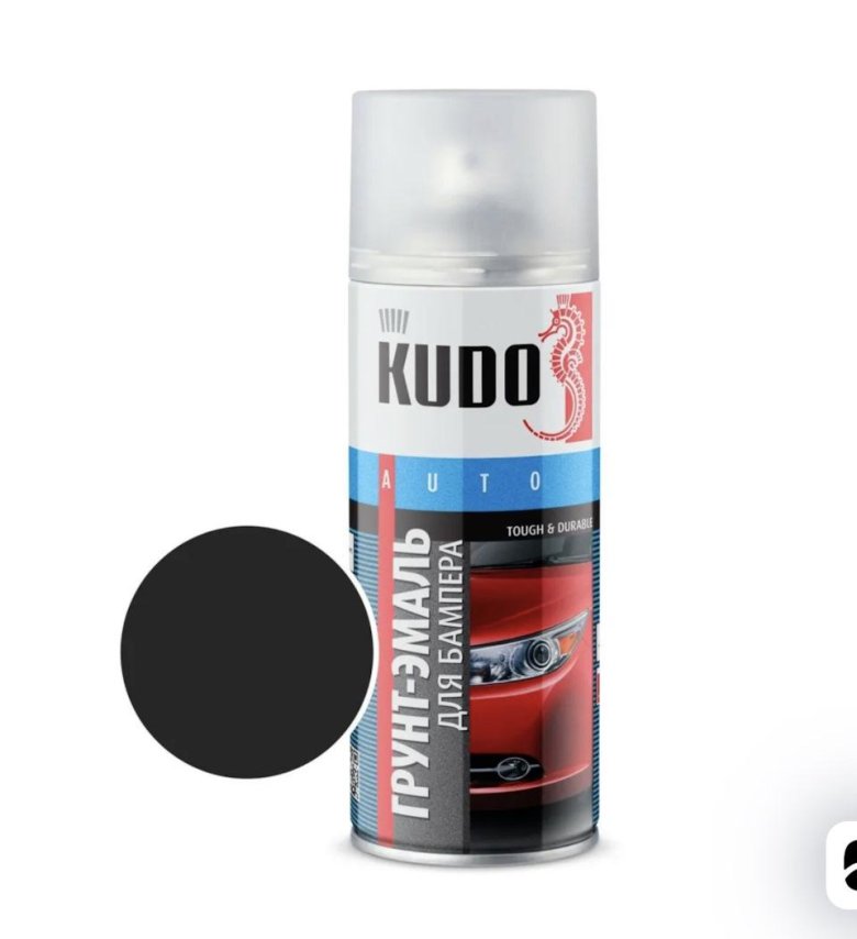 Эмаль для бампера kudo черная