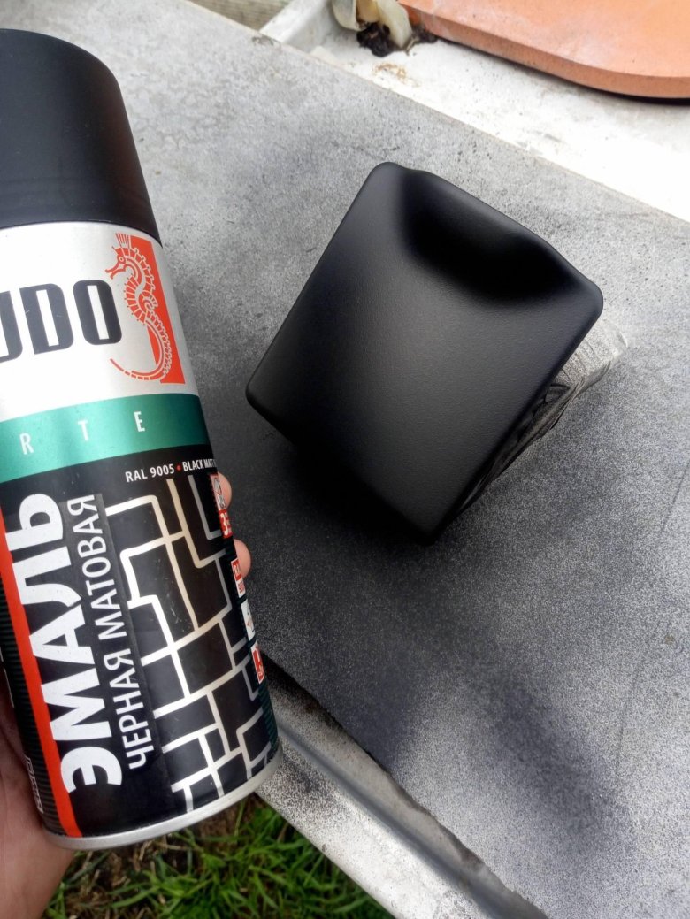 Черная матовая термостойкая краска для пластика