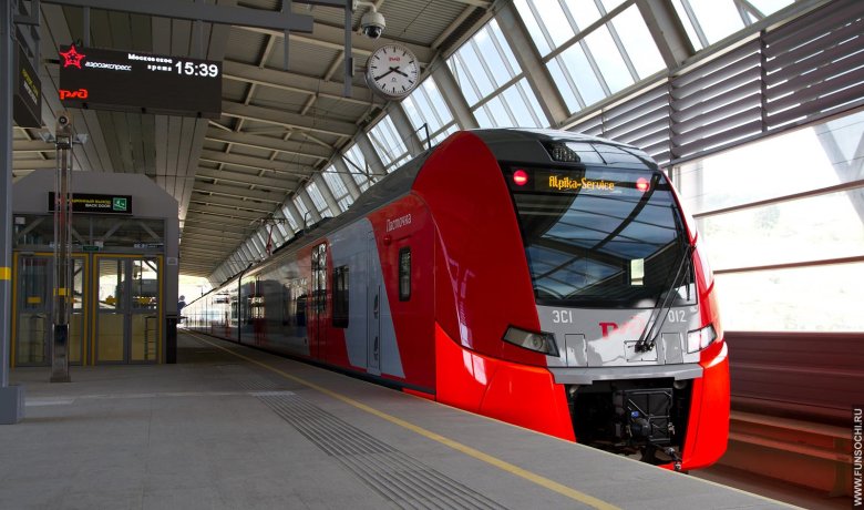 Ласточка поезд вокзал сочи