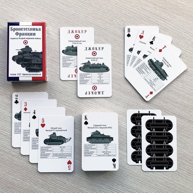 Игральные карты бронетехника ссср