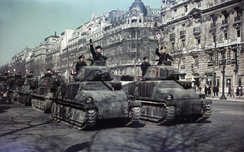 Парад вермахта в париже 1940