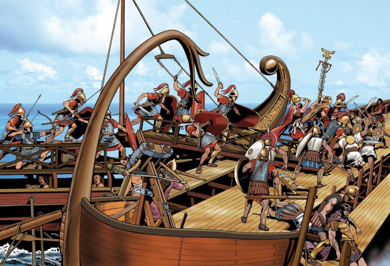 Сообщение о первой морской победе римлян