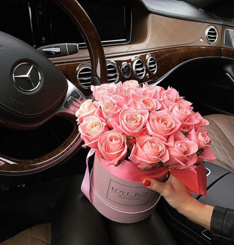 Цветы коробка