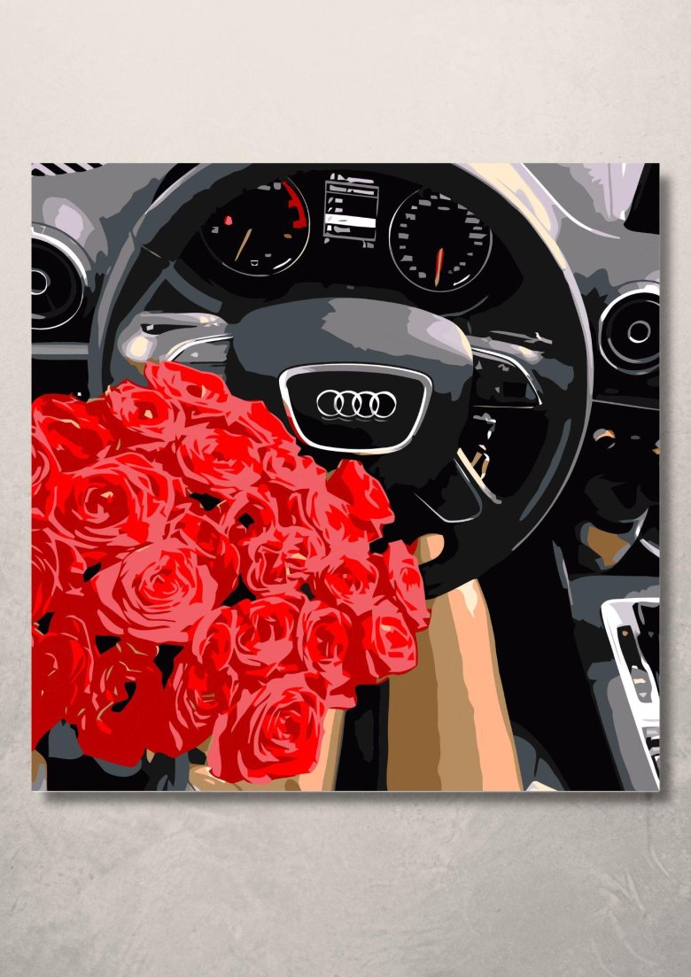 Цветы в машине