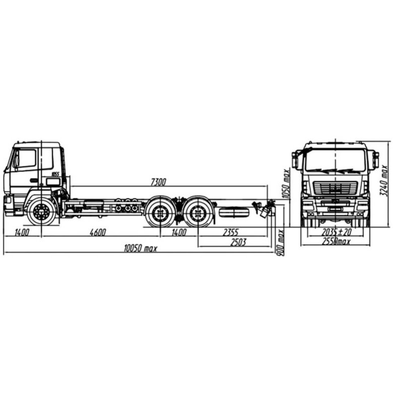 Маз 6312 шасси