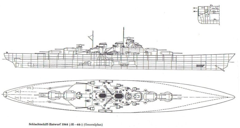 Линкор бисмарк чертежи