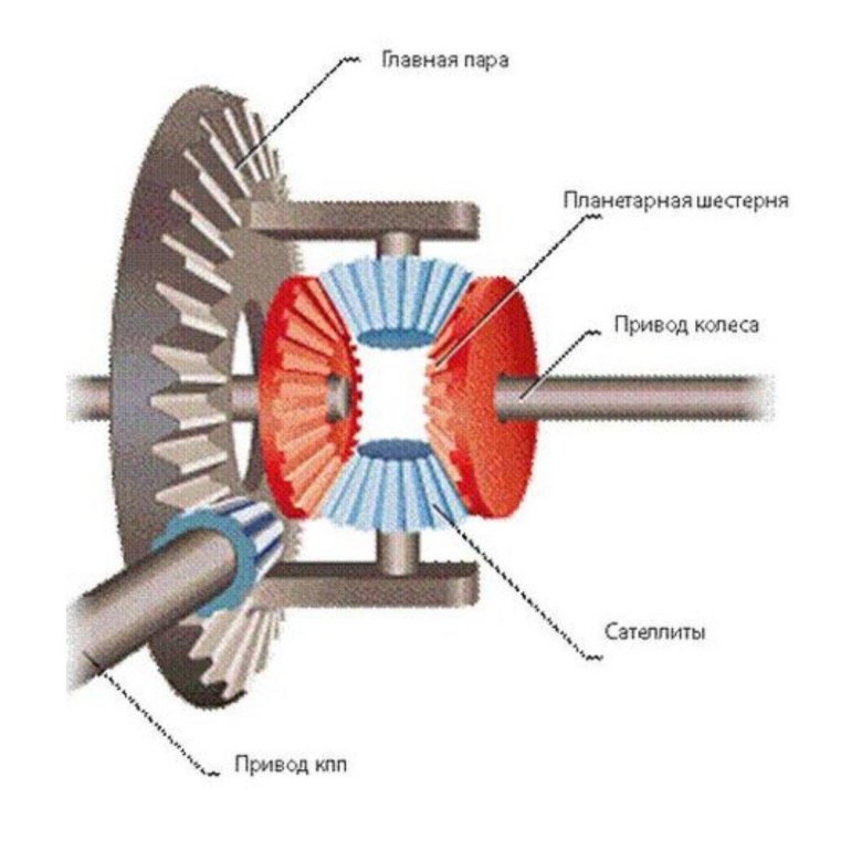 Принцип работы дифференциального механизма