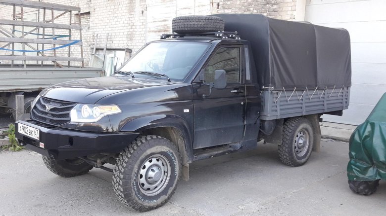 Силовой бампер на уаз профи