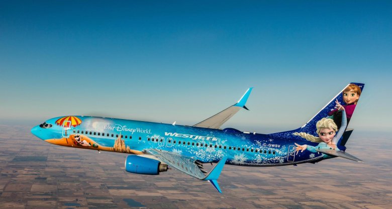 Самолет walt disney ливрея
