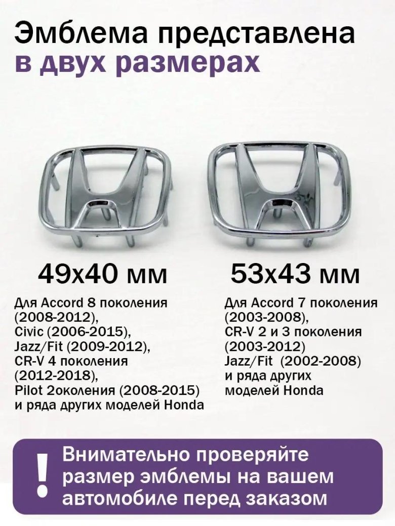 Эмблема на руль honda