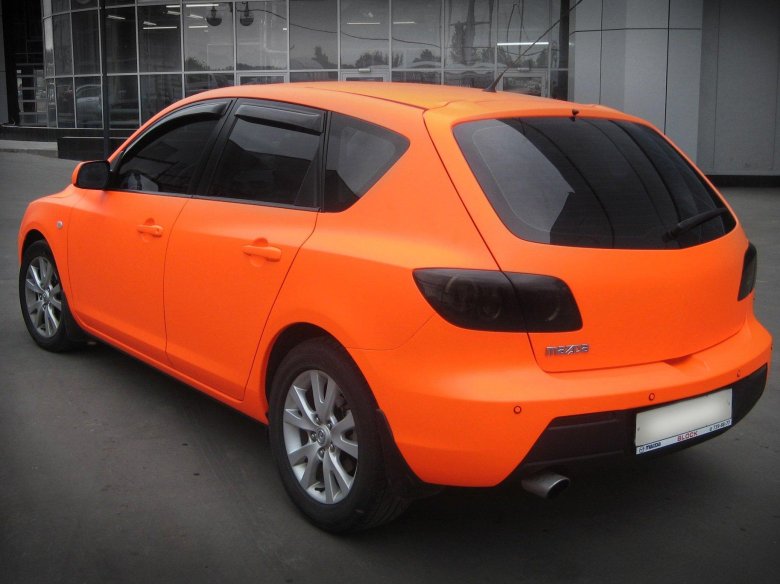 Mazda 3 bk оранжевая