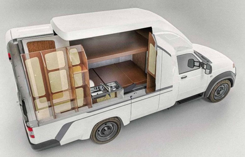 Кемпер на базе уаз профи