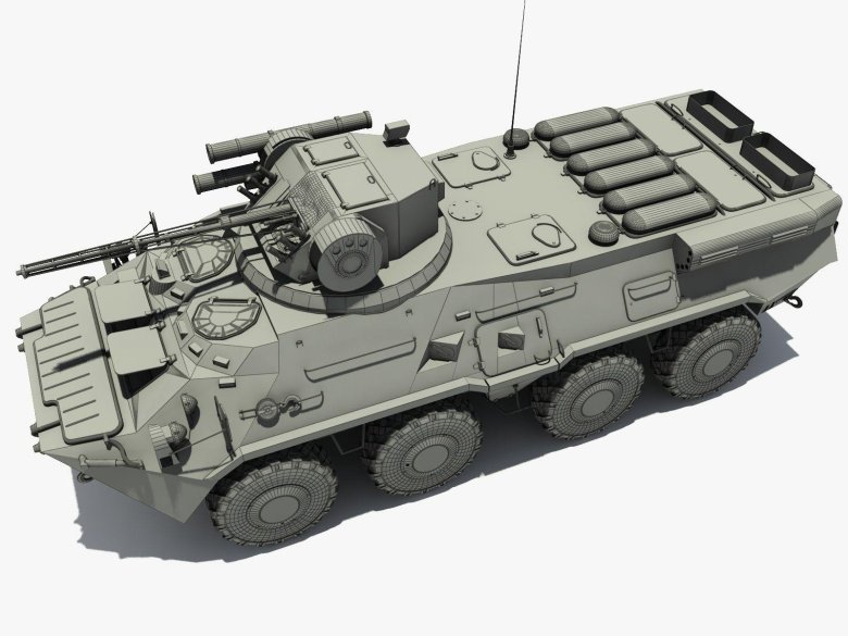Бтр 80 3д модель