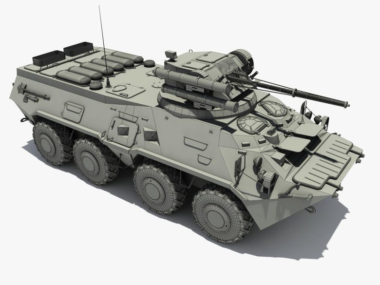 Бтр 80 3д модель