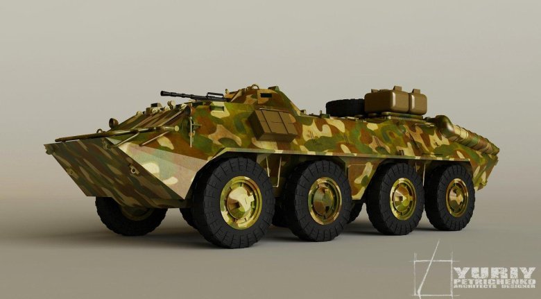 Российский бронетранспортер бтр-80а