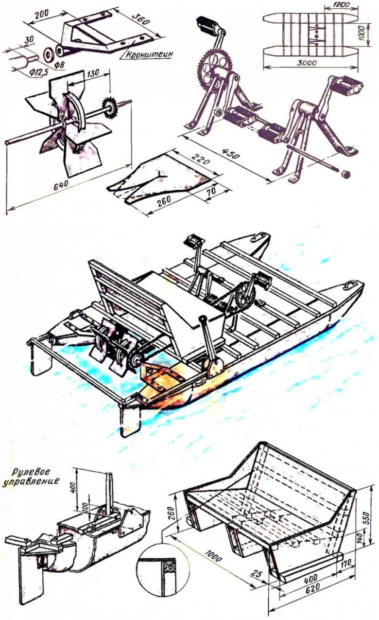 Самодельный катамаран моделист конструктор