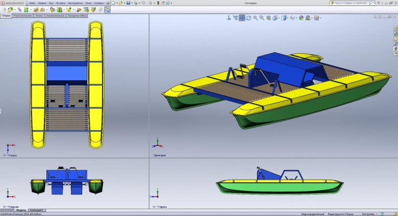 Катамаран янтарь 2 чертежи