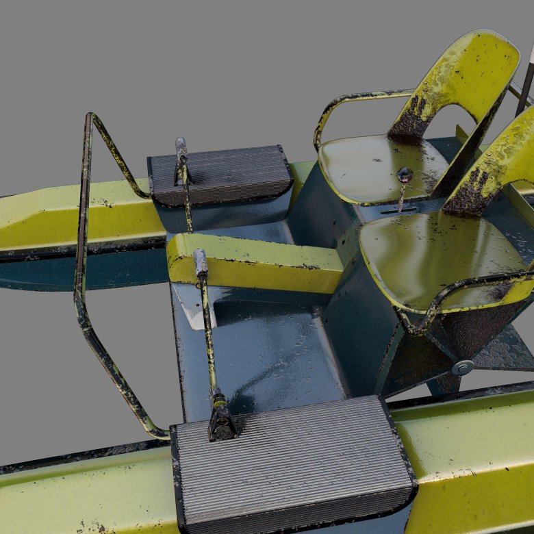 Катамаран педальный янтарь-2