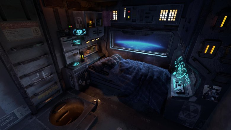 Каюта космического корабля