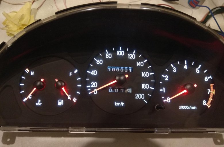 Пересвет приборной панели шевроле ланос