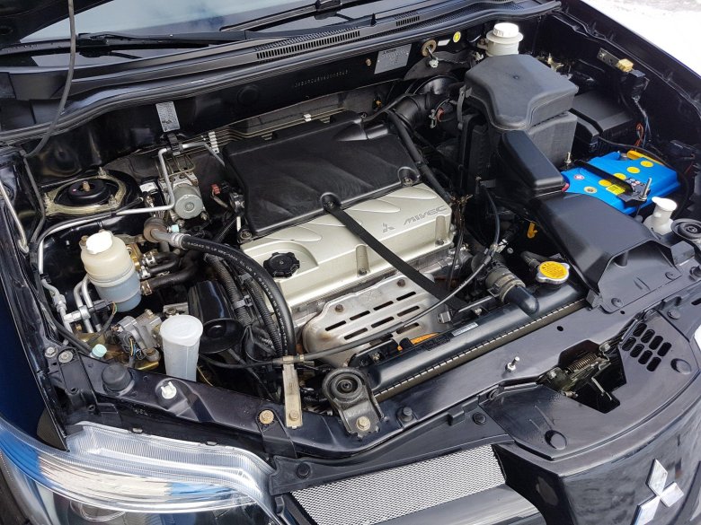 Митсубиси аутлендер 1 поколение подкапотка