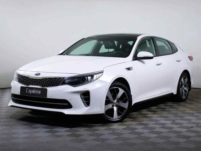 Белый kia optima iv 2.4 at (188 л.с.) с пробегом