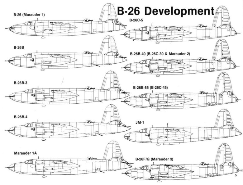 Martin marauder b-26 чертежи