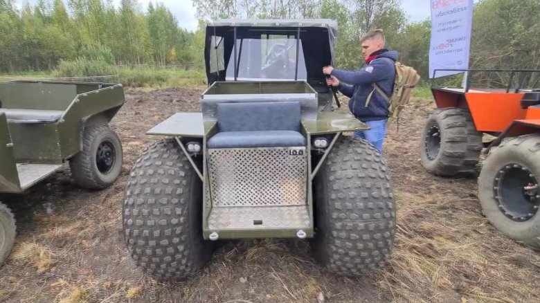 Вездеход на шинах низкого давления