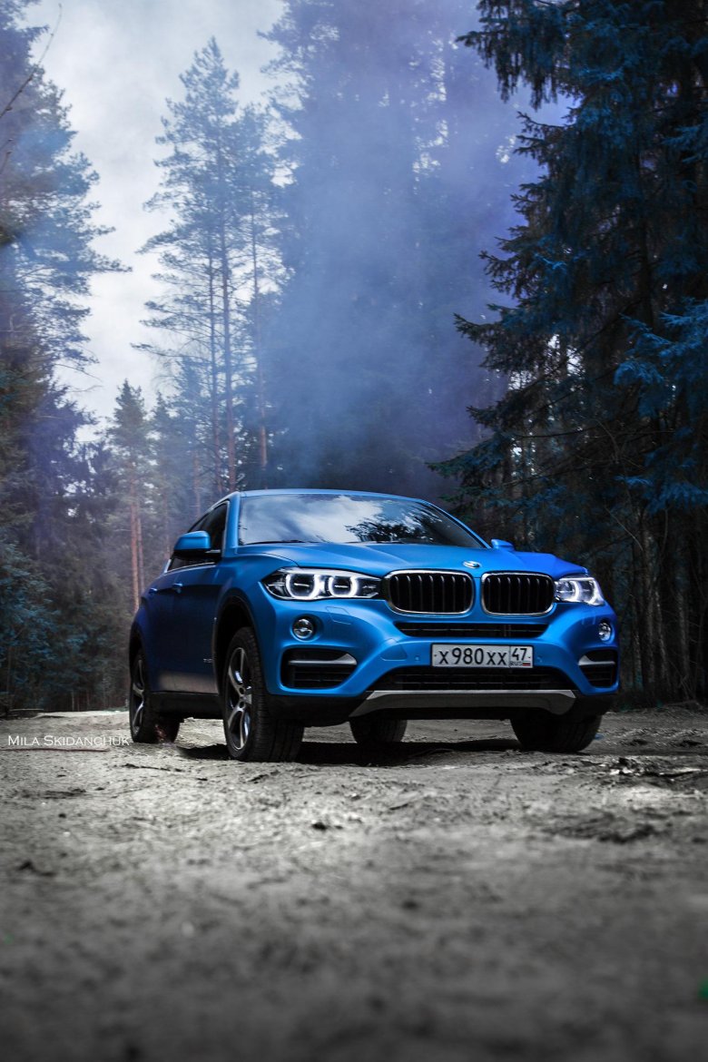 Bmw x6 синий