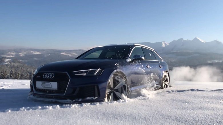 Audi rs6 snow