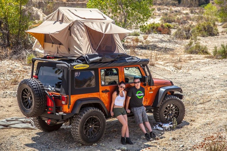 Jeep wrangler camping